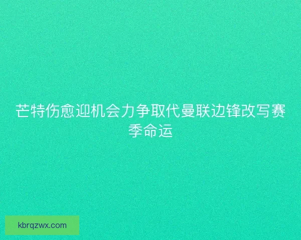 芒特伤愈迎机会力争取代曼联边锋改写赛季命运
